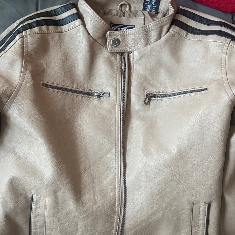 Distortion Leather Men's Tan Performance Jacket - Picture 10 of 11